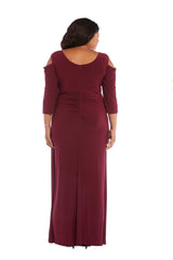 R&M Richards 8950W Plus Size Long Formal Dress