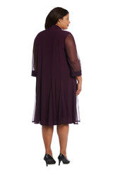 R&M Richards 3221W Plus Size Short Jacket Dress
