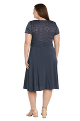 R&M Richards 9109W Short Formal Plus Size Dress