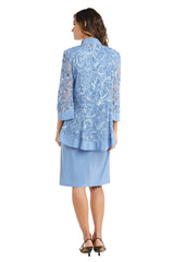 R&M Richards 7077W Short Plus Size Jacket Dress