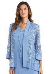 R&M Richards 7077W Short Plus Size Jacket Dress
