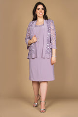 R&M Richards 7077W Short Plus Size Jacket Dress
