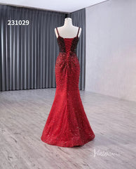 Red Ombre Beaded Wedding Dresses with Removable Overskirt Spaghetti Strap Pageant Dress 231029