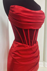 Strapless transparent tight corset back to school dress