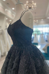 Glitter Appliques Lace-Up A-Line Short Homecoming Dress