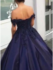 Ball Gown Sparkle Christmas Red Green Dress Quinceanera Prom Dress Off Shoulder Sleeveless Floor Length Lace with Appliques