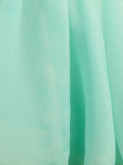Rose | Ivory A-line One Shoulder Organza Ruffled Homecoming Dress