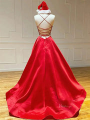Royal Blue Satin Prom Dresses with Spaghetti Strap & Sweetheart Neckline - FD5281