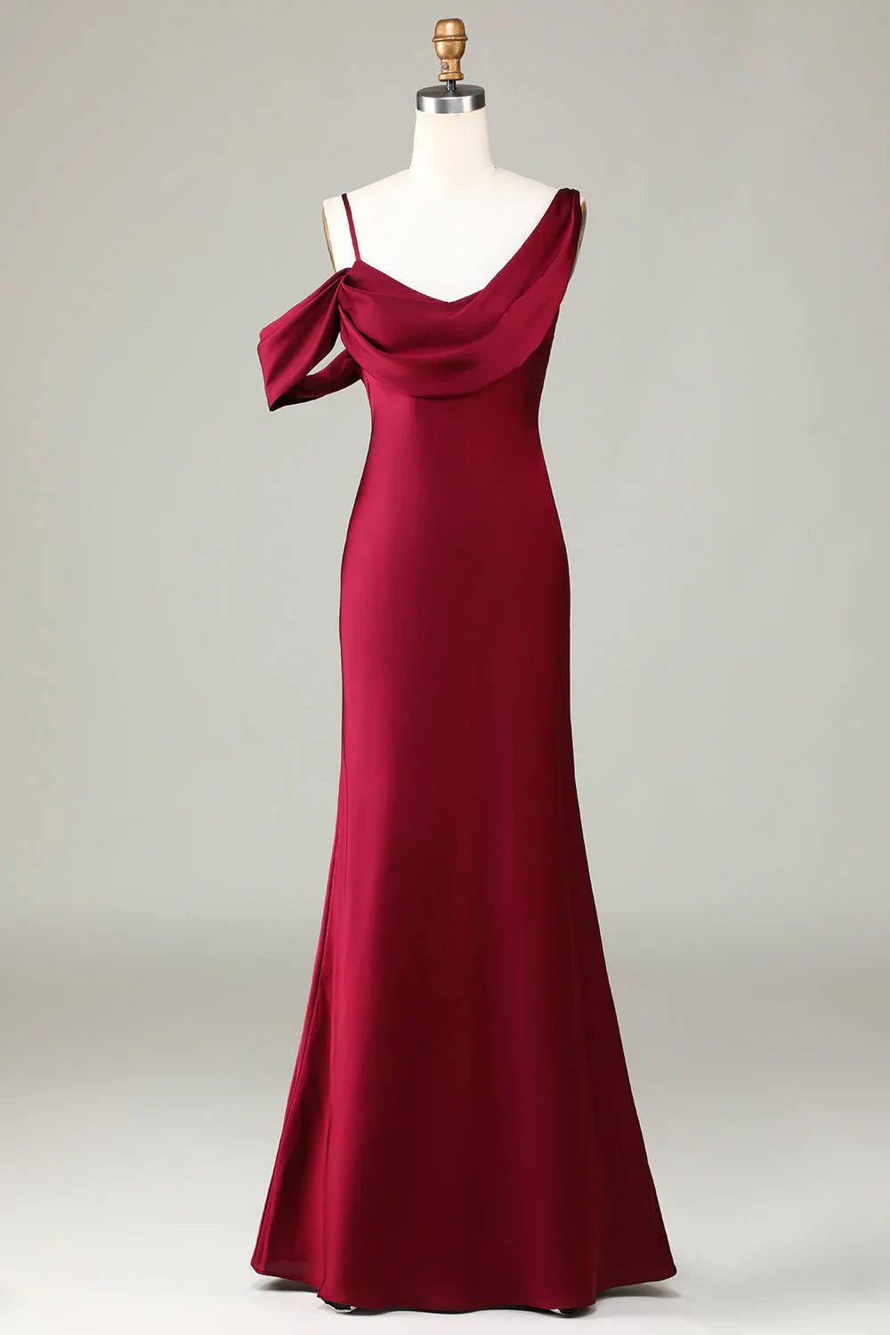 Mermaid Sleeveless Long Bridesmaid Dress