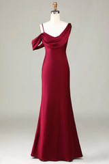 Mermaid Sleeveless Long Bridesmaid Dress