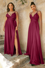 Cinderella Divine CD7485 Slit Long Prom Dress