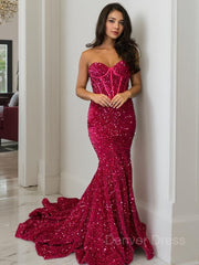 Gaine chérie trains de terrain paillettes en velours robes de bal avec volants