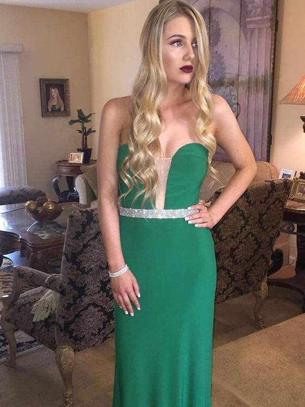 Sheath Satin Sweetheart Sleeveless Floor-Length With Sequin Dresses