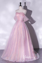 Shimmering Sequin Off the Shoulder Prom Dresses AD1005