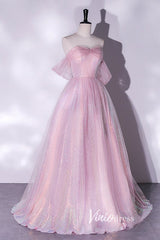 Shimmering Sequin Off the Shoulder Prom Dresses AD1005