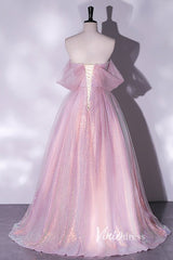 Shimmering Sequin Off the Shoulder Prom Dresses AD1005