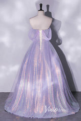 Shimmering Sequin Off the Shoulder Prom Dresses AD1005
