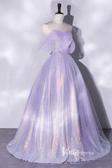Shimmering Sequin Off the Shoulder Prom Dresses AD1005
