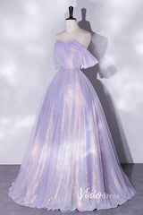 Shimmering Sequin Off the Shoulder Prom Dresses AD1005
