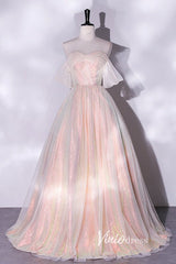Shimmering Sequin Off the Shoulder Prom Dresses AD1005