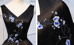 Robes de bal noires courtes, robes de retour à retour formel noires