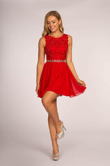 Short Cocktail Homecoming Chiffom Prom Dress