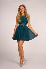 Short Cocktail Homecoming Chiffom Prom Dress