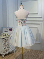 Robes de bal à tulle floral, robes de retour en tulle floral en tulle floral