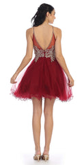 Short Homecoming Halter Prom Dress