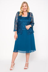 Short Mother Of The Bride Dress With Jacket Sale