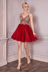 Cinderella Divine CD0190 Short Homecoming Dress