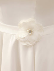 Short Wedding Dresses Satin 1950'S Vintage Bridal Queen Dress Exclusive