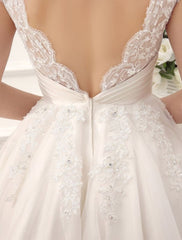 Short Wedding Dresses Vintage 1950'S Bridal Gown Backless Lace Beading Pleated Sequins Illusion Wedding Reception Dress
