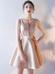Custom Made Special Champagne Short Prom Dresses, Short Graduation Dresses, Formal Dresses