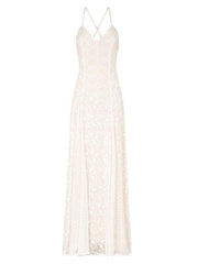 Simple Wedding Dress 2021 V Neck Straps Sleeveless Floor Length Boho Bridal Gown