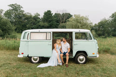 Sky Blue Chiffon Wedding Dresses for Wedding Photography VW1052