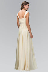 Sleeveless Chiffon Long Formal Dress