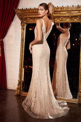 Cinderella Divine CD981 Sleeveless Formal Prom Long Dress