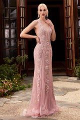Cinderella Divine CD981 Sleeveless Formal Prom Long Dress