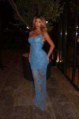 Sleeveless Lace Mermaid Prom Dress Sweetheart Evening Dress