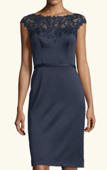 Sleeves Lace Satin Mother of the Brides Dress