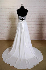 Strapless Lace Chiffon A-line Wedding Dress