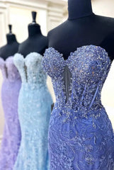 Strapless Lace Mermaid Prom Dress 2025 with Sweetheart Neck – FD5018