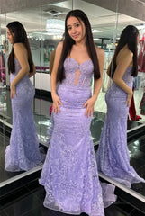 Strapless Lace Mermaid Prom Dress 2025 with Sweetheart Neck – FD5018