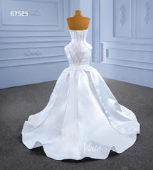 Strapless Mermaid Satin Wedding Dresses 67525