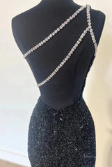 Stunning Sequin Mermaid Prom Dresses 2025 with Slit & One Shoulder – FD5060