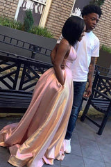 Sweet Spaghetti Strap Ball Gown Prom Dresses Satin Aline Evening Dress
