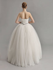 Exclusive Sweetheart Ball Gown Wedding Dress With Colored Sash