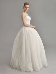 Exclusive Sweetheart Ball Gown Wedding Dress With Colored Sash