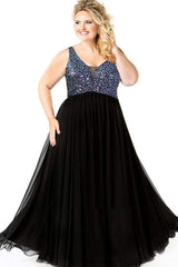Sydneys Closet Plus Size Prom Long Formal Dress